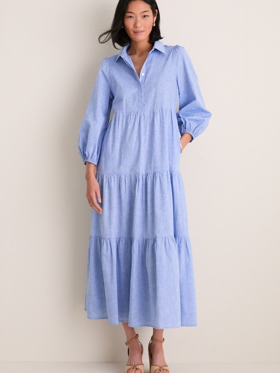 Pomander Place Dresses & Skirts - Pomander Place Chambray Mabel Maxi Dress NWT